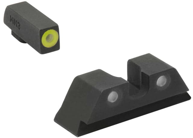 Meprolight Hyper-Bright Plus Co-Witness Glock Standand Frame Black Glock Yellow Ring
