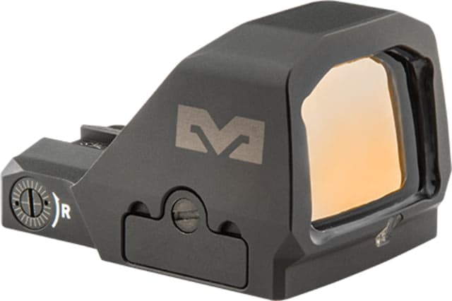 Meprolight MPO-F 1x 0.95x0.7in Reflex Red Dot Sight Green 3 MOA Dot 33 MOA Bullseye/Dot Reticle Black