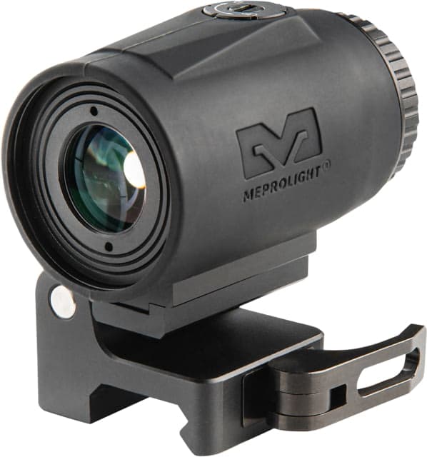 Meprolight MMX3 3x18mm Micro Magnifier w/ Quick Flip QD Picatinny Black 2.8x1.4x1.74 inch