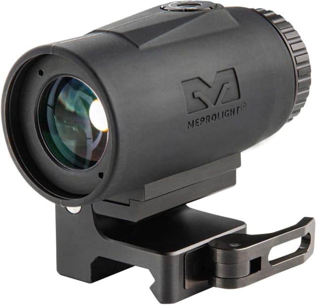 USED Meprolight MMX4 4x24mm Micro Magnifier w/ Quick Flip QD Picatinny Black 3.2x1.4x1.74 inch