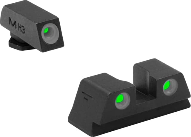 Meprolight Self Illuminated Tru-Dot Fixed Snag Free Night Sight For Glock 42/43 Green/Green ML10220