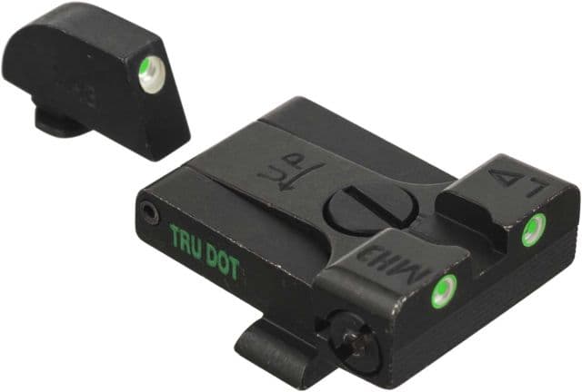 Meprolight Tru-Dot Adjustable Night Sight Set for Glock 19 & 20 Green Front/Rear 20224