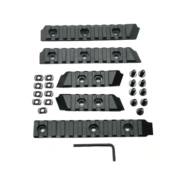 Meta Tactical M-Lok Picatinny Accessory Rails Kit Black