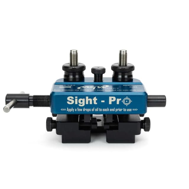 MGW Armory Sight-Pro Compact Sight Tool Universal Fit w/30 Degree Angled and Straight Sided Standard Block Grey