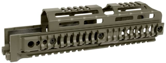 Midwest Industries AK Alpha Series Quad Rail Handguard 10.0in Magpul ODG
