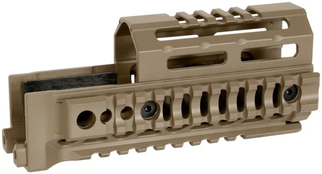 Midwest Industries AK Alpha Series Quad Rail Handguard 6.0in Magpul FDE