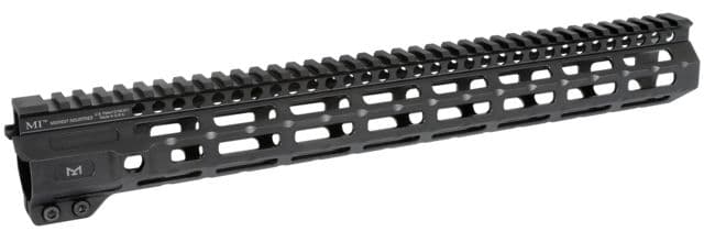 Midwest Industries AR-15 Free Float 1-Piece Handguard 15 inch Combat Rail Black Medium 0