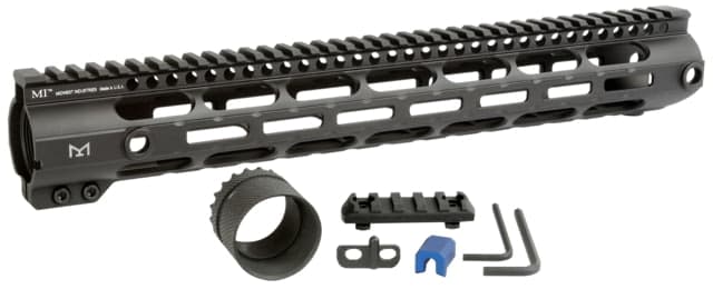 Midwest Industries High Combat Rail Handguard DPMS LR-308 15 in M-LOK .210 Tang Height Anodized Black