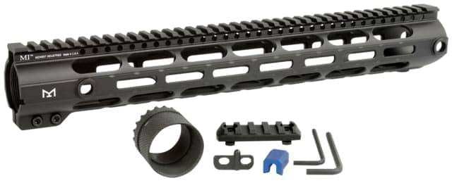 Midwest Industries Low Combat Rail Handguard DPMS LR-308 15 in M-LOK .150 Tang Height Anodized Black