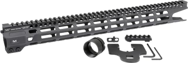 Midwest Industries Combat Rail One Piece Free Float Handguard M-lok Black
