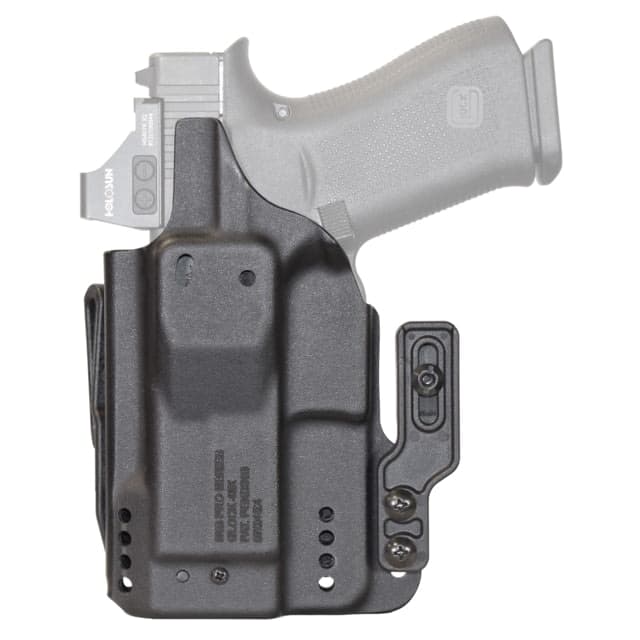 Mission First Tactical Pro Kydex IWB Holster For Glock 43X W/Wo Red Dot Ambidextrous Black H3-GL-1-BR1