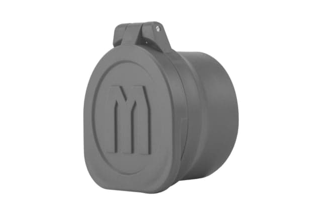 Monstrum Rubberized Flip-Up Rifle Scope Lens Covers Objective Lens Size F Black 43-49 mm