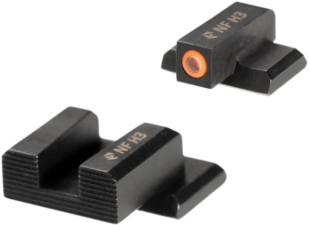 Night Fision OEM Height Tritium Pistol Night Sight Smith & Wesson Bodyguard 2.0 Orange Front Blank Rear