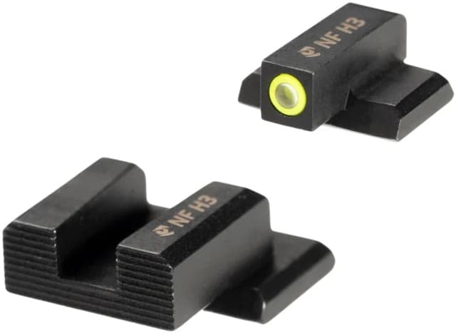 Night Fision OEM Height Tritium Pistol Night Sight Smith & Wesson Bodyguard 2.0 Yellow Front Blank Rear