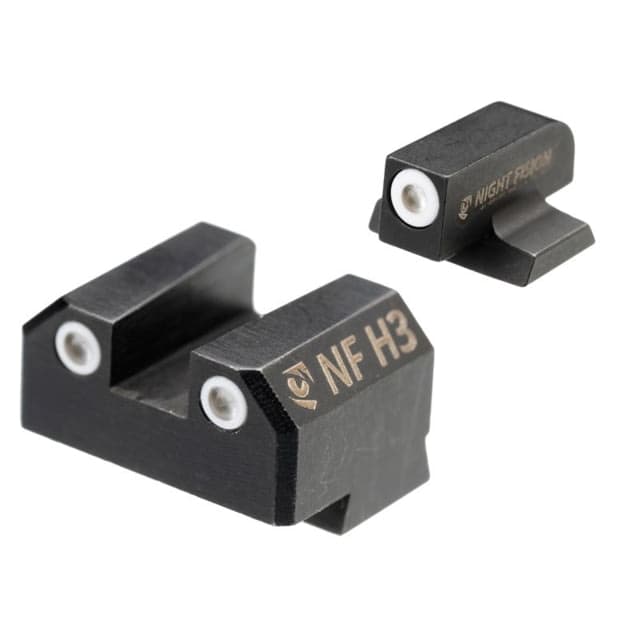 Night Fision Night Sight Set for Canik Mete SF and TP9 Pistols w/ White Front White Rear Rings Black One Size