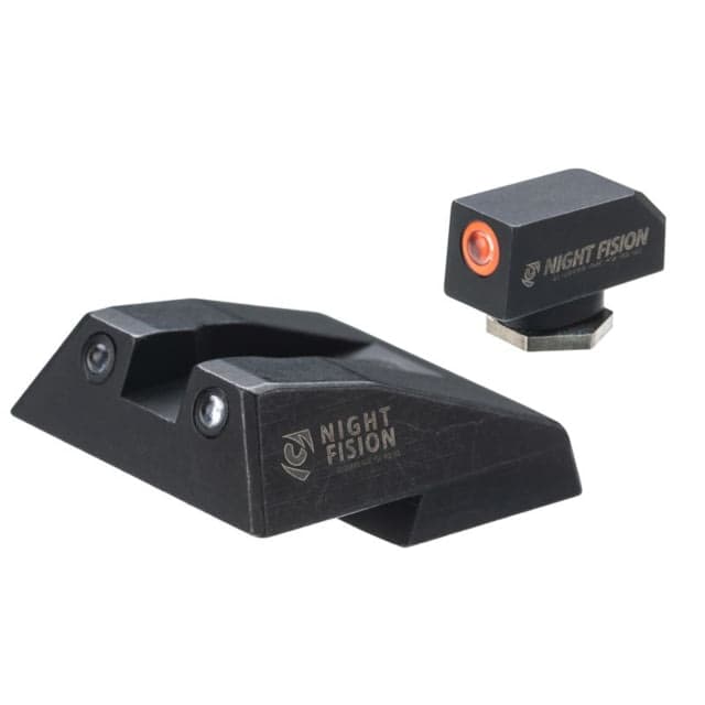 Night Fision Tritium Front Night Sight Set SAR 9 Orange Front Black