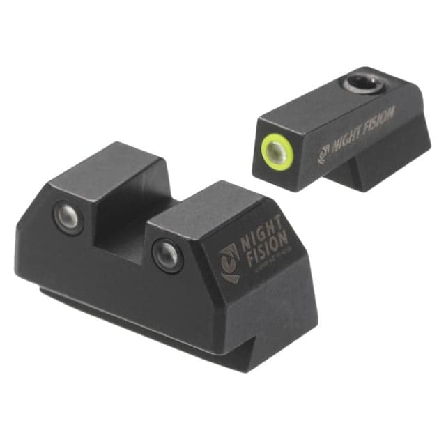 Night Fision Tritium Front Night Sight Set SAR B6 Yellow Front Black