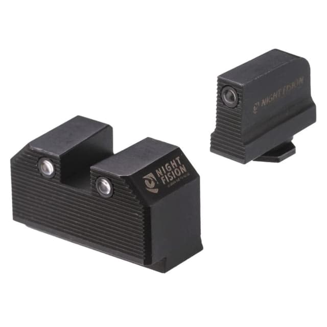 Night Fision Optics Ready Stealth Lower 1/3rd Night Sight Set Glock 17/19/34 w/ RMR/507c/SRO/ACRO Black Front Black