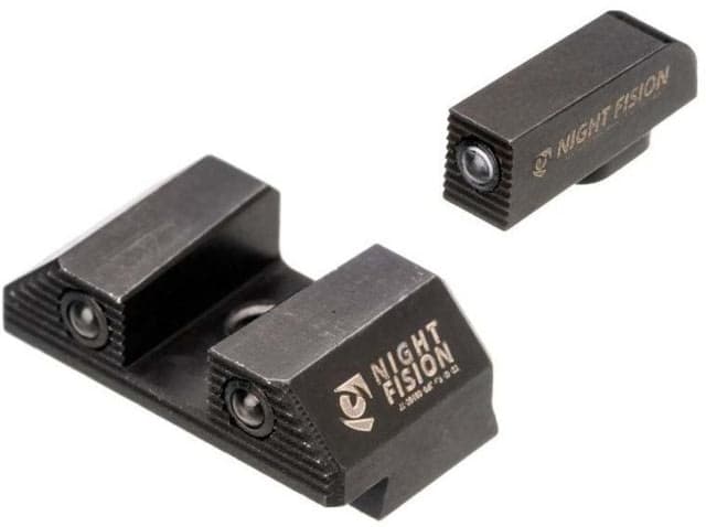 Night Fision Optics Ready Stealth Glock Night Sight Set Glock 43/43x/42/48 Black Front