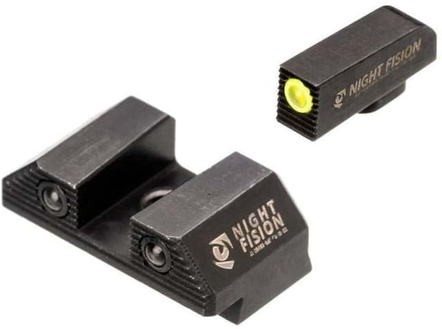 Night Fision Optics Ready Stealth Glock Night Sight Set Glock 43/43x/42/48 Yellow Front