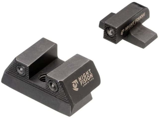 Night Fision Optics Ready Stealth SIG Sauer Night Sight Set SIG P320 w/ Holosun SCS #8 Black Front