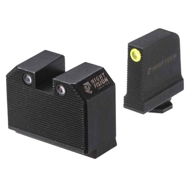 Night Fision Optics Ready Stealth Night Sight Set Glock 17/19/34 w/ DPP/509t/Romeo Pro Yellow Front Black GLK-001-469-494-YGZG