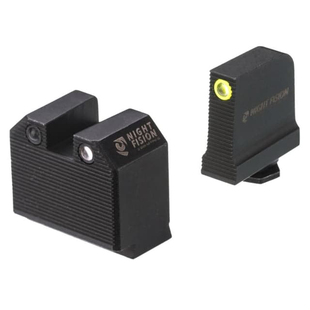 Night Fision Optics Ready Stealth Night Sight Set Glock 43/43x w/ RMRcc Yellow Front Black GLK-003-465-472-YGZG