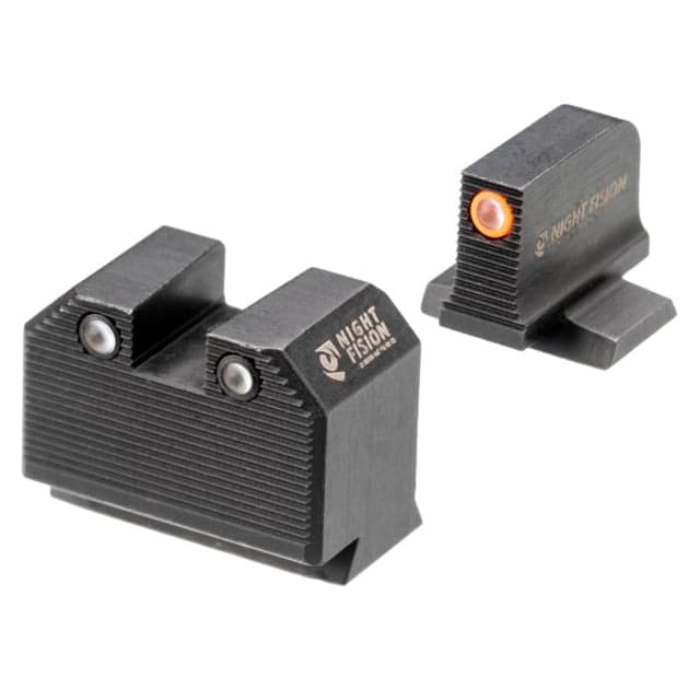 Night Fision Optics Ready Stealth Smith & Wesson Night Sight Set S&W M&P w/ RMR/507c/SRO Orange Front Black SAW-205-311-402-OGZG