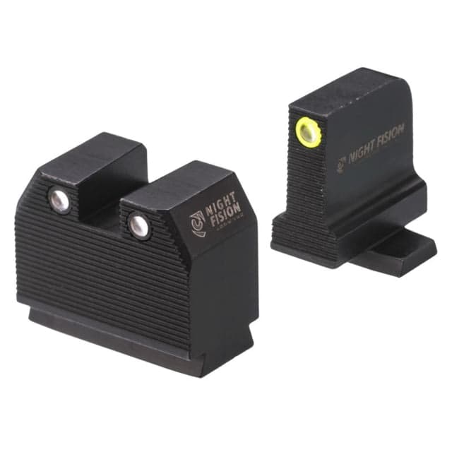 Night Fision Optics Ready Stealth SIG Sauer Night Sight Set Sig P320 w/ DPP/509t/Acro Yellow Front Black SIG-180-455-440-YGZG