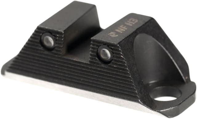 Night Fision Optics Ready Stealth Square-Notch Tritium Pistol Night Sight Glock 19/45/47/48 Yellow Front Black Rear w/ COA Optic