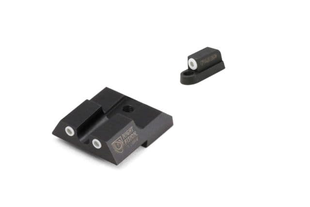 Night Fision Perfect Dot Front Night Sights w/ U Notch Rear for CZ-USA White Front w/ Green Tritium - White Rear w/ Green fits P-07 & P-09