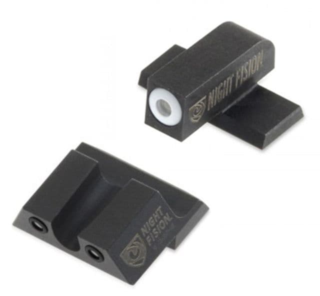 Night Fision Perfect Dot Night Sight Set w/Front U Rear White Front w/Green Tritium Black Rear w/Green Tr Fits Springfield XD/XDM/XD Mod.