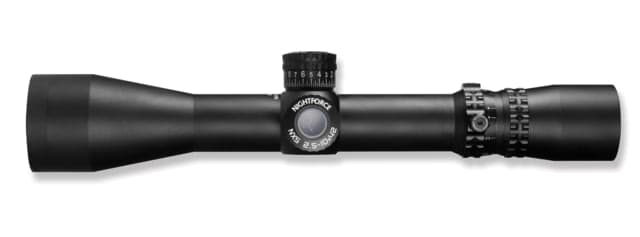 NightForce 2.5-10x42mm NXS Compact Rifle Scope 30mm Tube Second Focal Plane Illuminated MIL-R Reticle Black