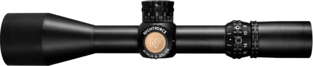 NightForce ATACR 5-25x56mm Rifle Scope 34mm Tube Second Focal Plane MOAR Digillum Reticle Black