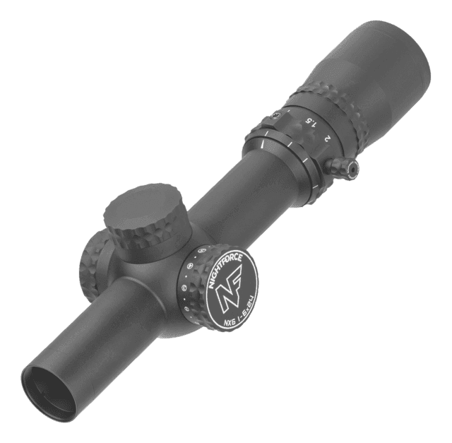 NightForce NX6 1-6x24mm F2 30mm Tube Rifle Scope Second Focal Plane 4A-i Reticle Black
