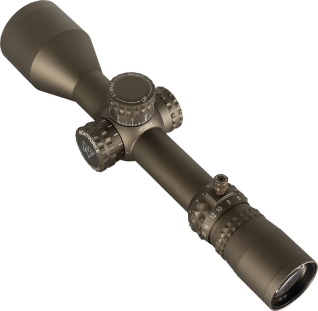 NightForce NX8 ZeroStop Rifle Scope 2.5-20mm 30mm Tube First Focal Plane PTL TReMoR3 Reticle Dark Earth