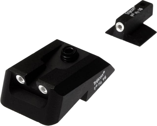 Nighthawk Custom 1911 Sight Kit Defensive Fixed Rear Two-Dot Tritium Tritium Front .190in