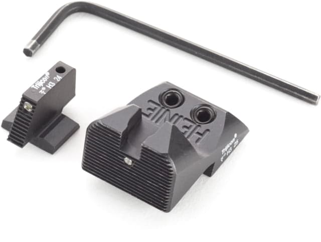 Nighthawk Custom Heinie Straight 8 Tall Rear and Front Triitium Sights for Suppressor Use