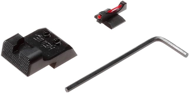 Nighthawk Custom Sight Kit Fiber Optic .150 Heinie Ledge Black Rear Sight Novak Cut