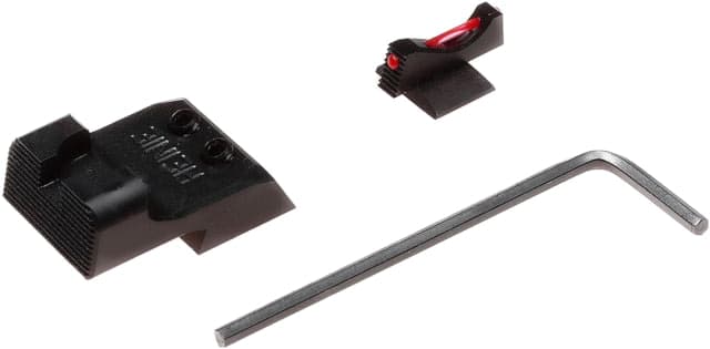 Nighthawk Custom Sight Kit Fiber Optic .190 Heinie Ledge Black Rear Sight Novak Cut