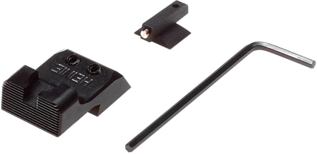 Nighthawk Custom Sight Kit Gold .150 Heinie Ledge Black Rear Sight Novak Cut