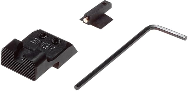Nighthawk Custom Sight Kit Gold .180 Heinie Ledge Black Rear Sight Novak Cut