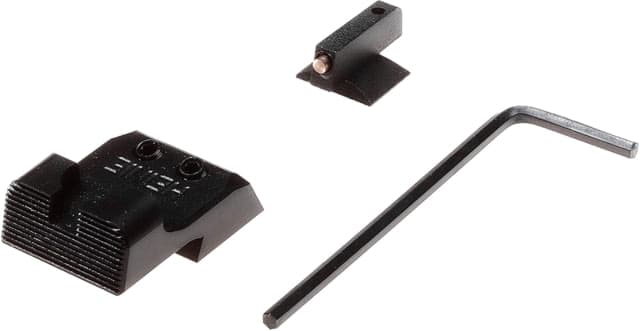 Nighthawk Custom Sight Kit Gold .200 Heinie Ledge Black Rear Sight Novak Cut