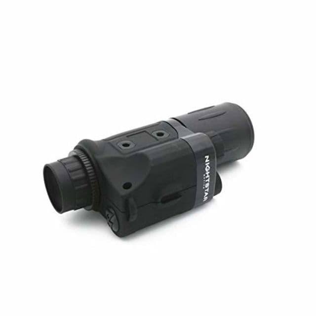 NightStar 2x42mm Gen-1 Wide-View Compact Night Vision Monocular 13 Degrees Black