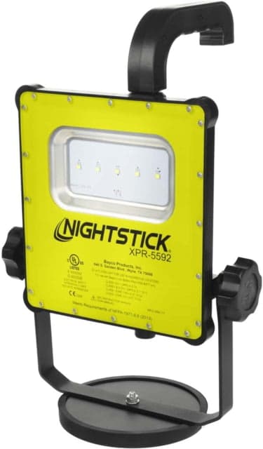 Nightstick Intrinsically Safe Rechargeable LED Scene Light w/Magnetic Base Green/Black