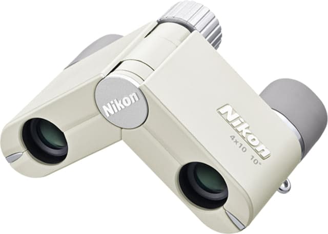 Nikon CF 4x10mm Roof Prism Binoculars Ivory White