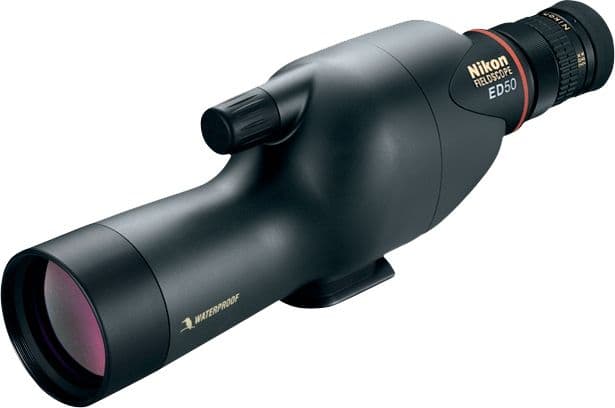 Nikon Fieldscope 13-30x50mm ED Spotting Scope 13-30x Zoom Eyepiece Straight Body Black
