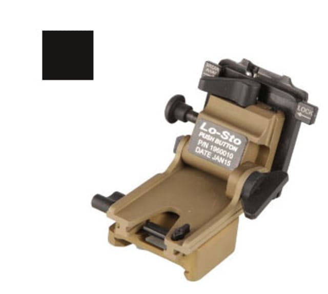 Norotos LoSto Helmet Mount Push Button PVS 7/14 & PVS 15/18/21/31 Black One Size