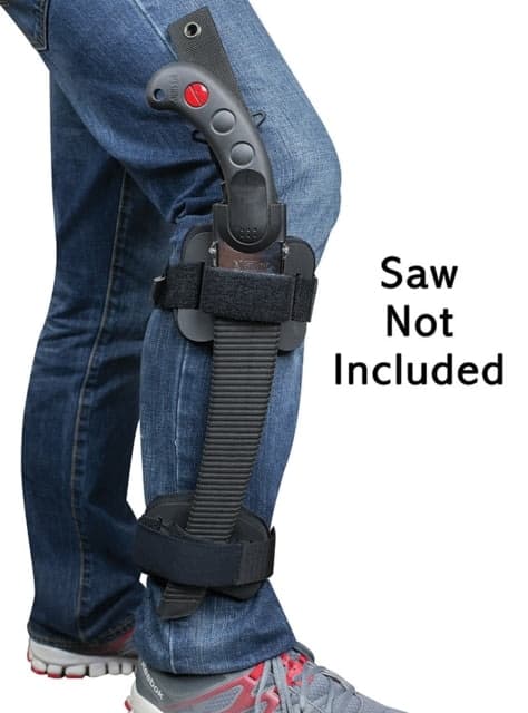 Notch Equipment Talon Handsaw Leg Mount Synthetic Composition With Foam Pads Elastic Velcro Leg Straps Rubber Strap Secures Scabbard To Mount Brackets