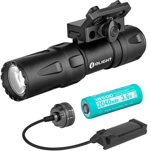 Olight Odin Mini 1250 Lumens Led Rechargeable Rail Mount Flashlight Black